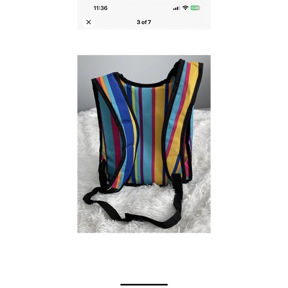 Buckhead Betties Multi Colored Stripped Insulated Cooler Backpack NWOT - Picture 3 of 7